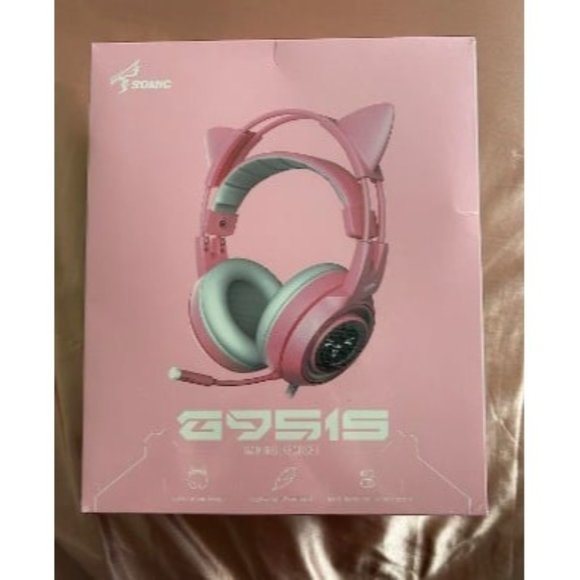 New Pink Stereo Gaming Headset with Mic for PS4XboxPCMobile Phone